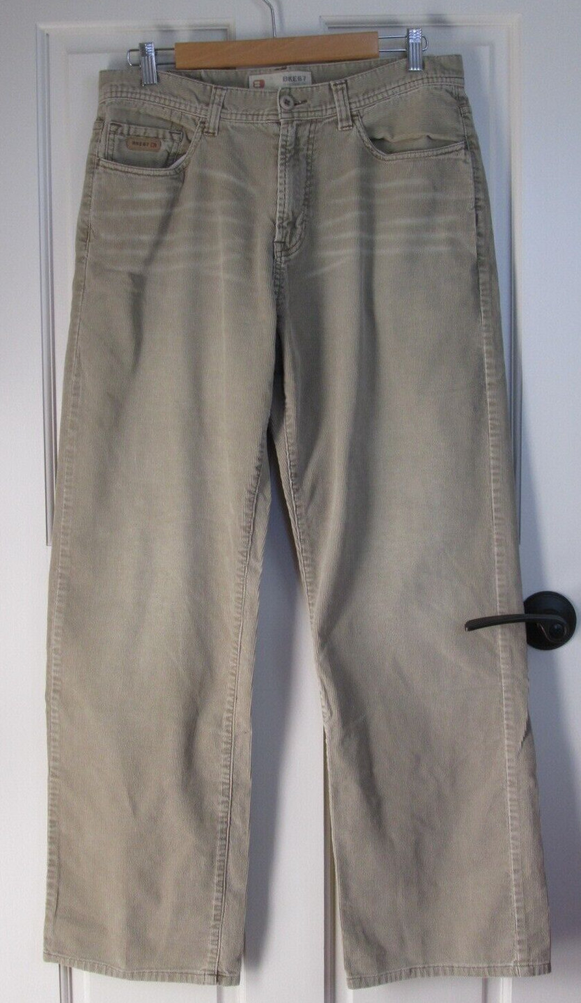 BKE 67 Brown Austin Corduroy Pants Mens Size 32 Distressed 18-27328