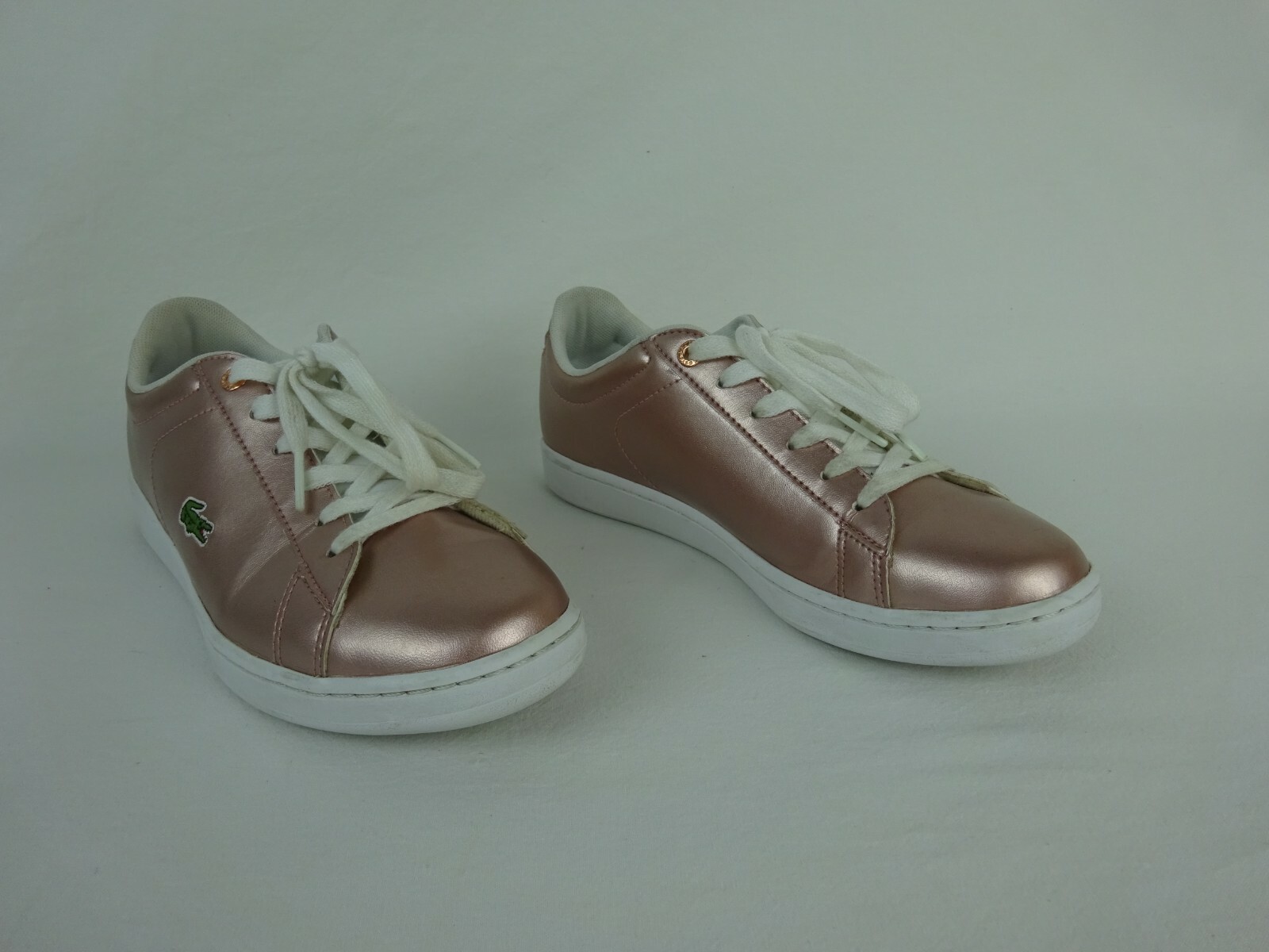 Lacoste Carnaby Evo 318-2 Metallic Pink Fashion Sneaker ~ EU Size 37