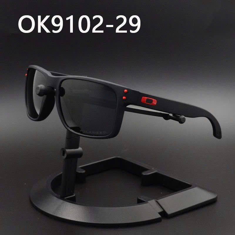 Oakley Holbrook Polarized Sunglasses All Matte Black / Sliver Logo