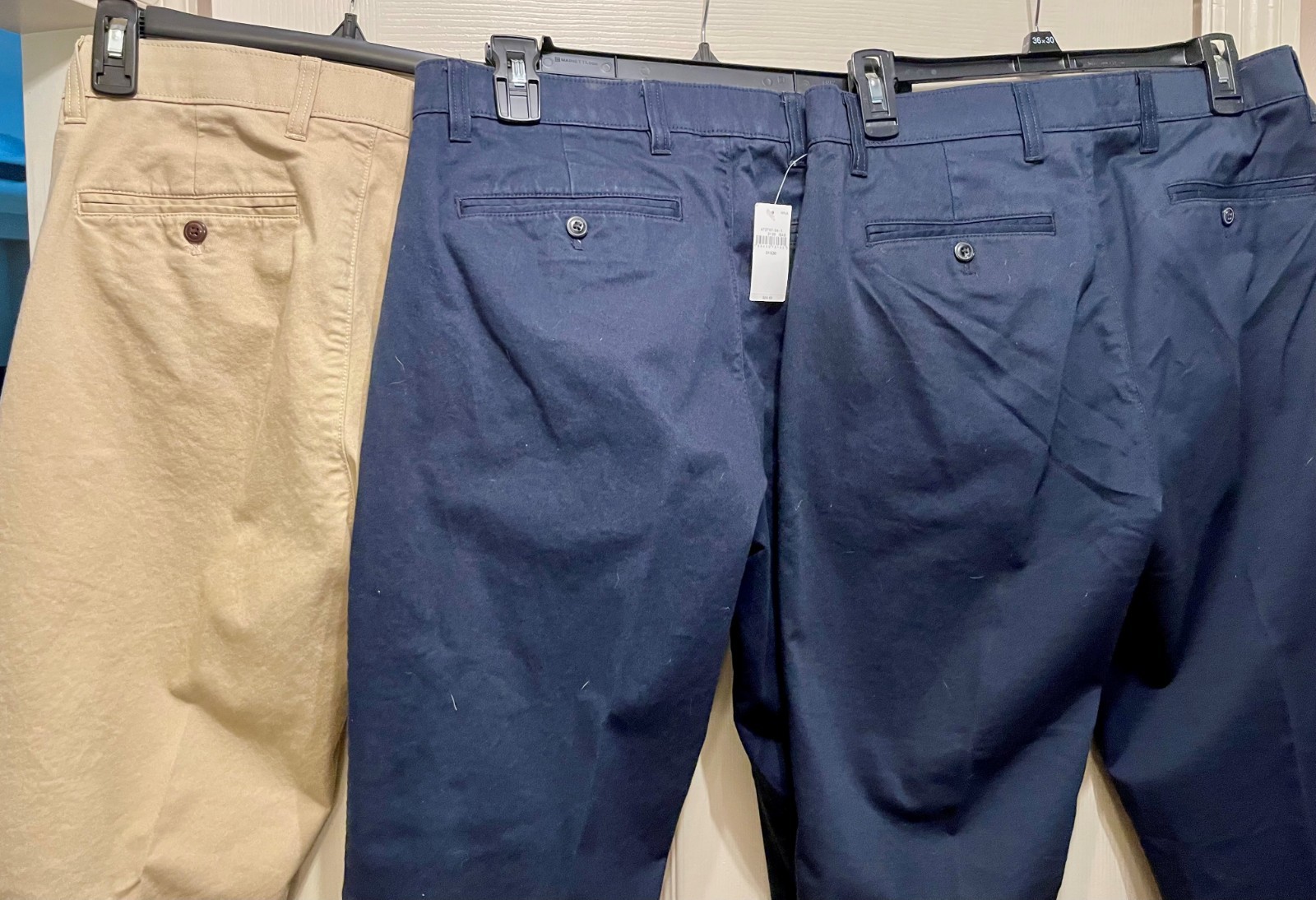 LOT 3 Pair GAP Men’s Modern Straight Khakis 31×30 BLUE (NWT), BLUE, TAN