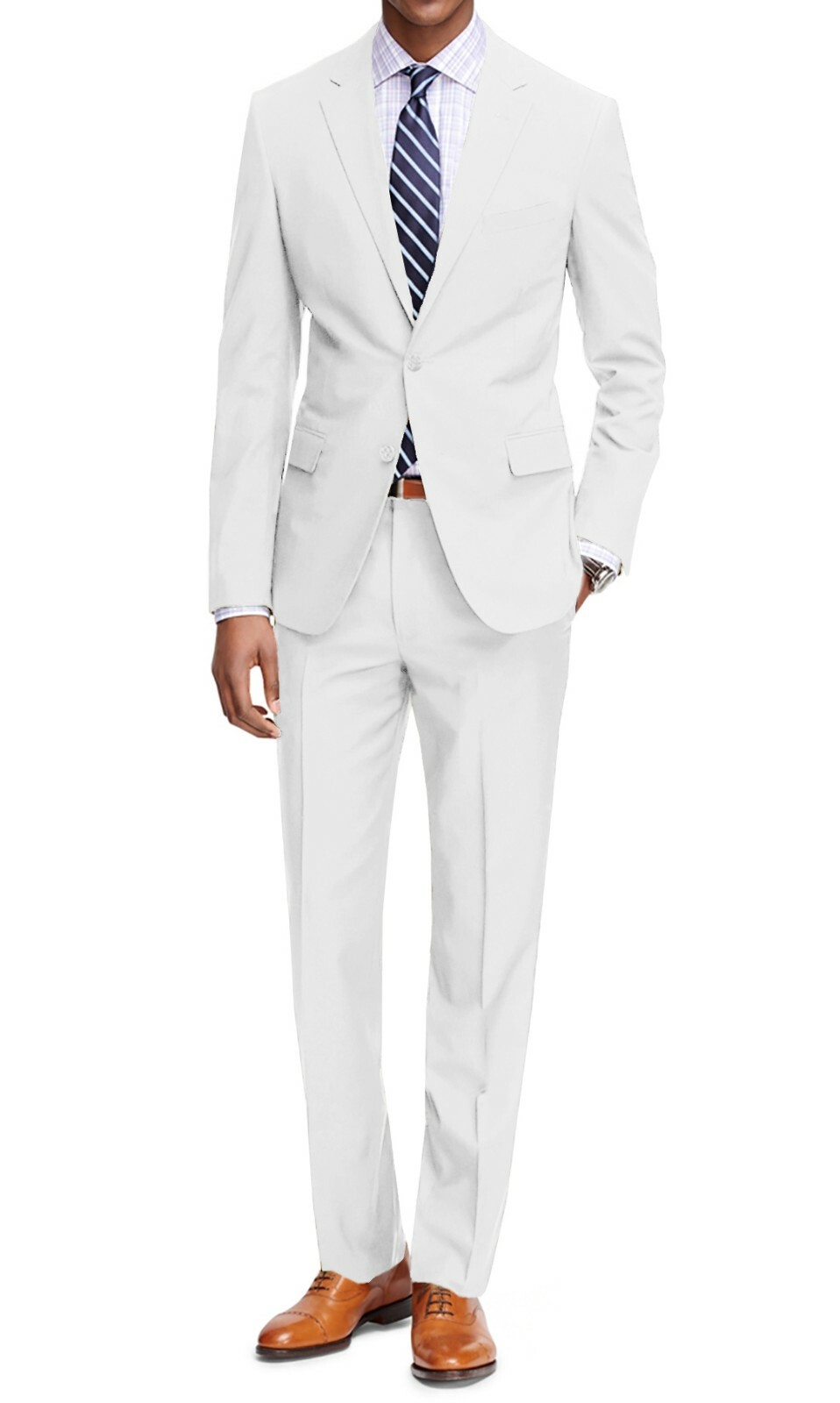 Braveman Men’s Two Piece Classic Regular Fit Suits Jacket and Pant 2 Piece Set