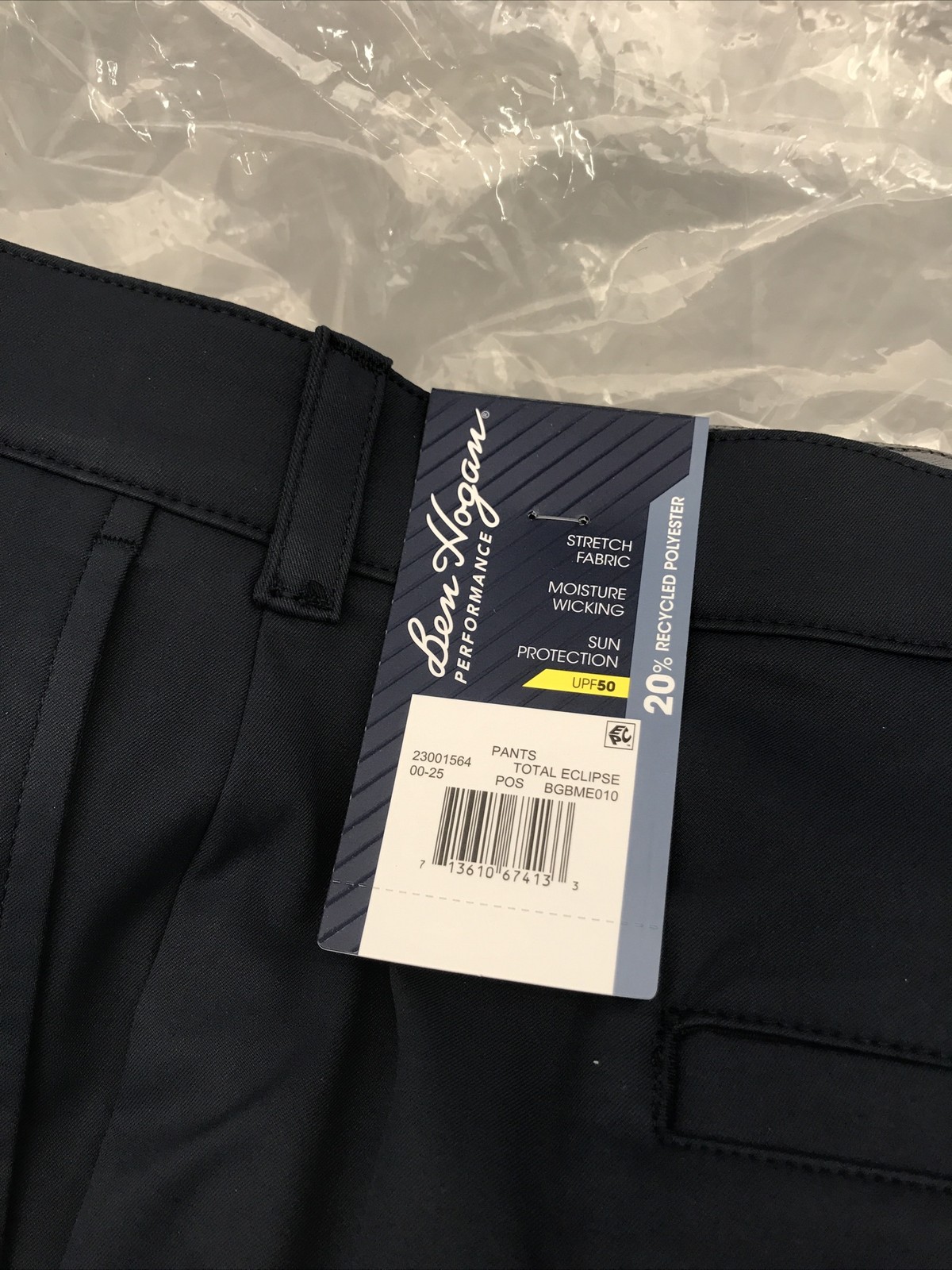 Ben Hogan Mens Performance Pants Stretch Fabric Size 48×30 Navy New