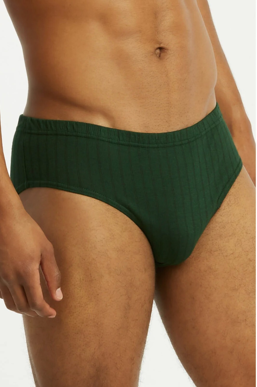 Men’s ULTRA Cotton Knocker Bikini Brief Underwear Assorted Color (6 Pack) Stripe