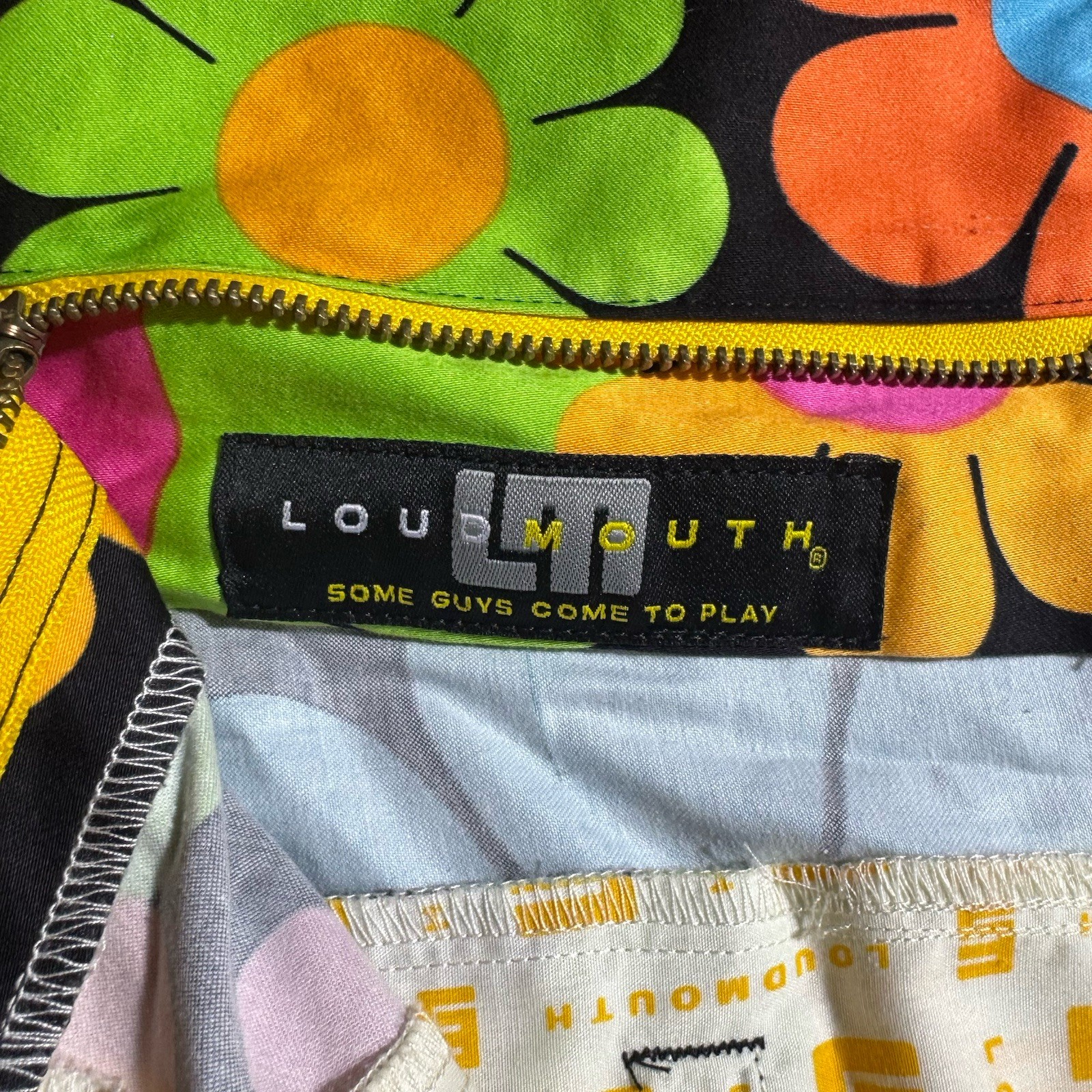 Loudmouth Shorts Mens 38 Colorful Floral Print Golf Sports Mid Rise Chino 38×11