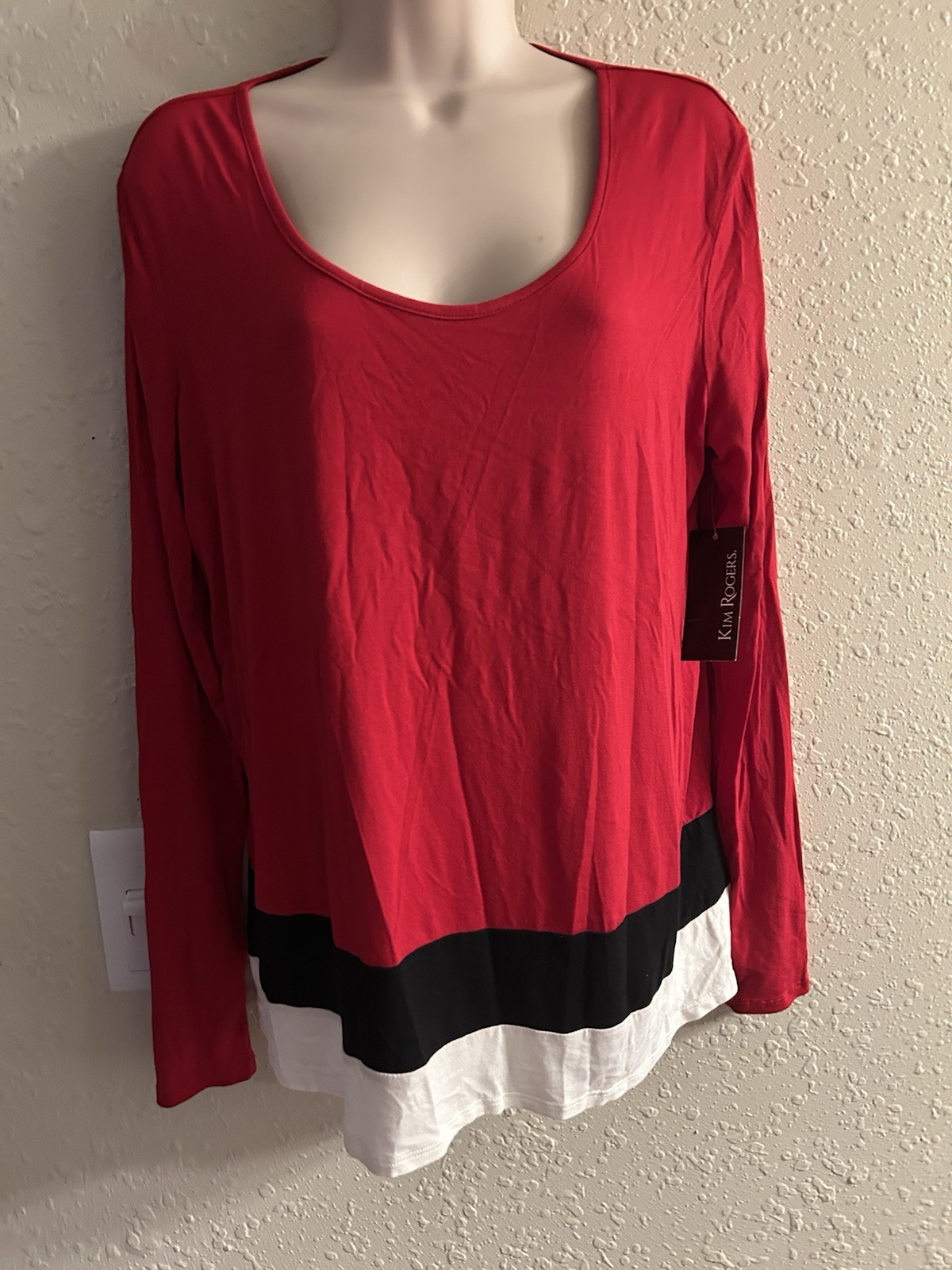 New Small Kim Rogers Flattering Easy Flowing Top #1381*8
