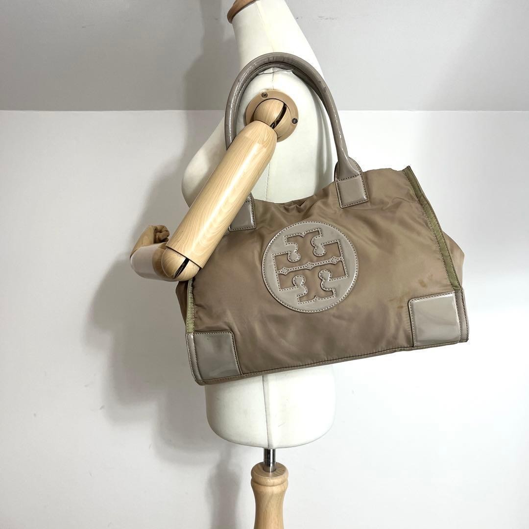 Tory Burch A4 Compatible Ella Tote Bag Nylon
