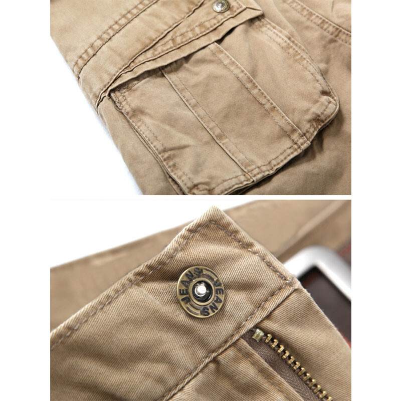 New Mens Cargo Pants Work Trousers Multiple Pockets Tactical Combat Outdoor Pant