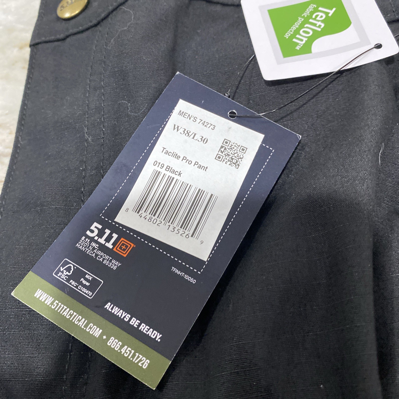 5.11 Tactical Men’s Taclite Pro Lightweight Performance Pants Cargo Pocket 38×30