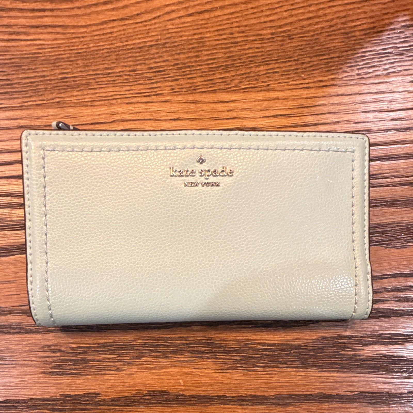 kate spade new york Light Blue Snap Flap Wallet w/ Zip Coin & Card Slots