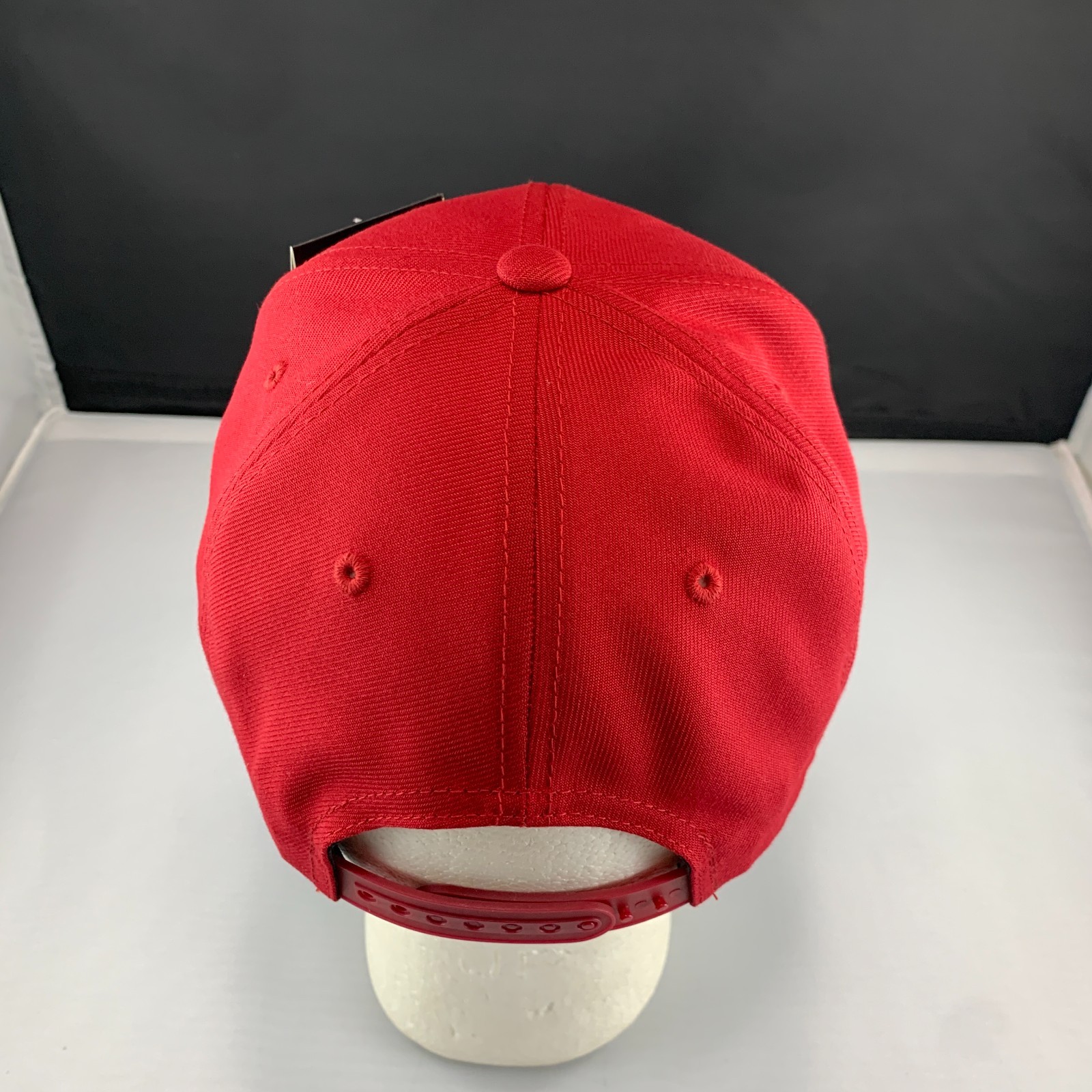 New Decky 6020 Snapback Hat Acrylic Blank Flat Bill High Crown One Size Cardinal