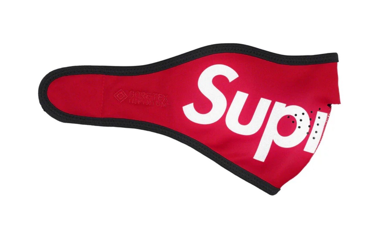 SUPREME Windstopper Red Reflective Facemask Ready To Ship!