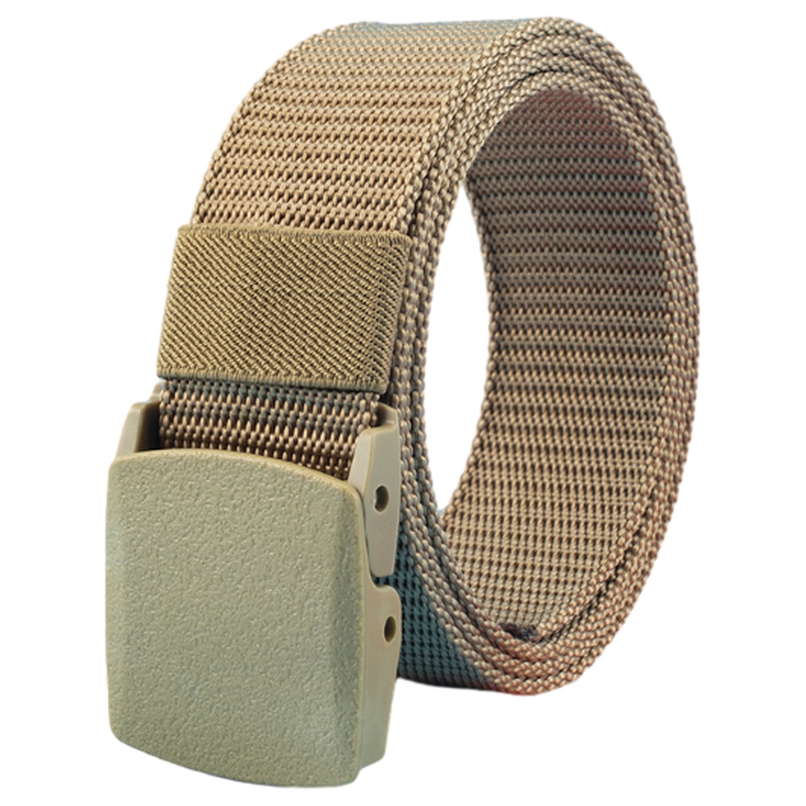 Heavy Duty Adjustable Tactical Military Style Belt Hypoallergenic Plastic Buckle