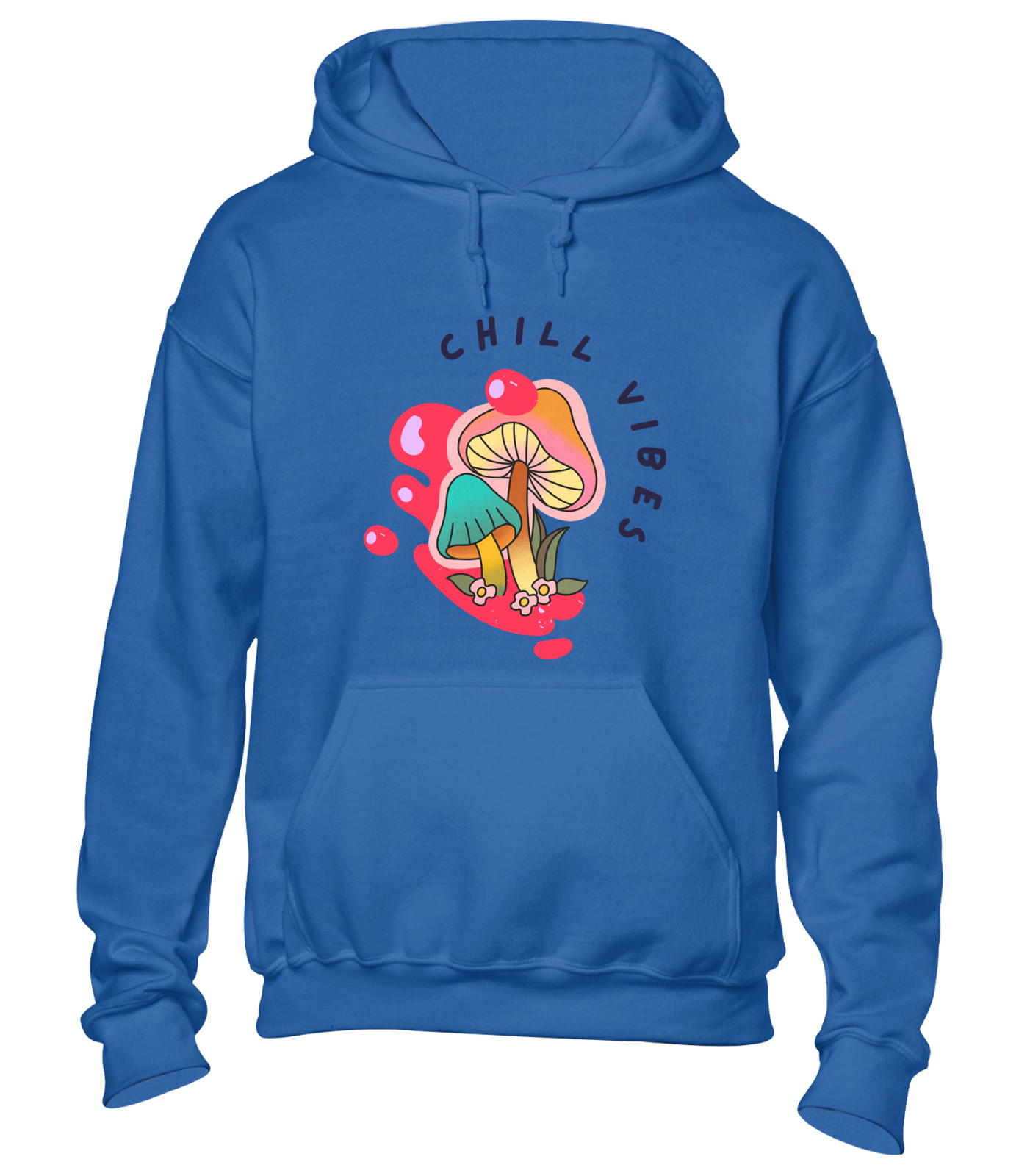 CHILL VIBES HOODY HOODIE FUNNY SUMMER HOLIDAY CLOTHING CASUAL NICE TOP
