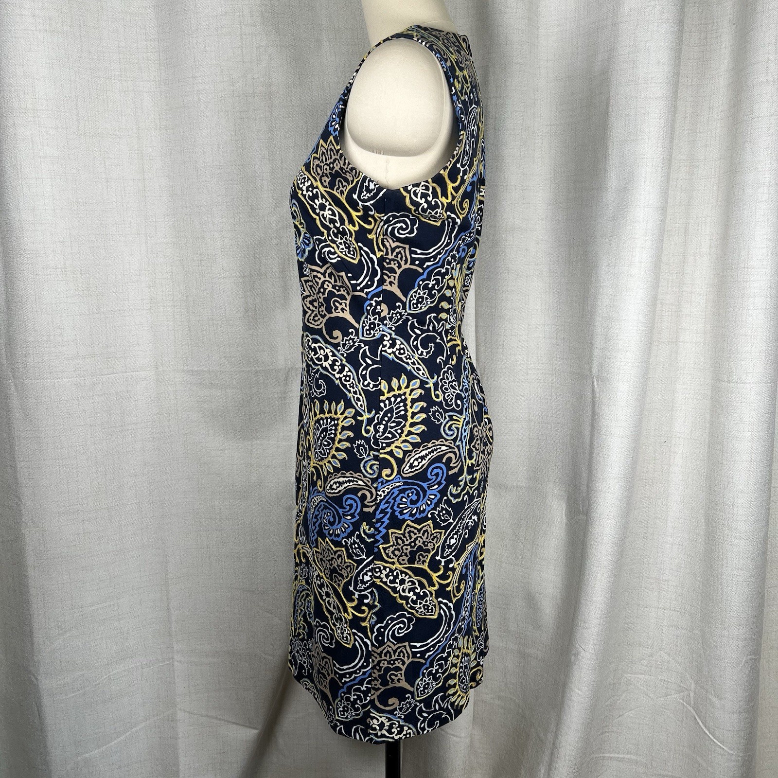 J. McLaughlin Devon Sleeveless Embroidered Bainbridge Dress Paisley Medium