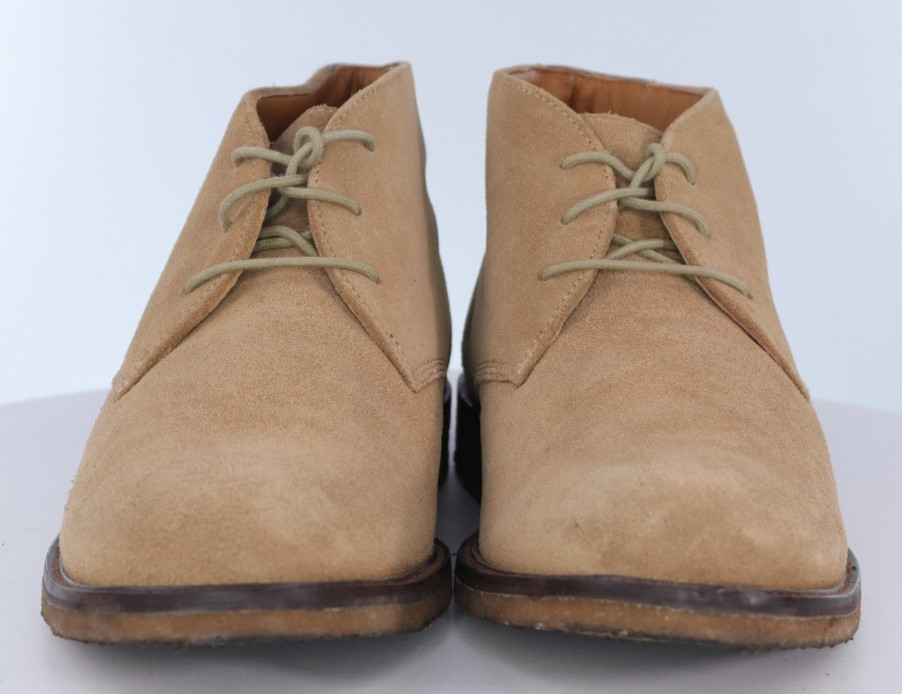 Johnston & Murphy Men’s Chukka Boots Size 11.5 M Suede Tan Sheepskin Lined