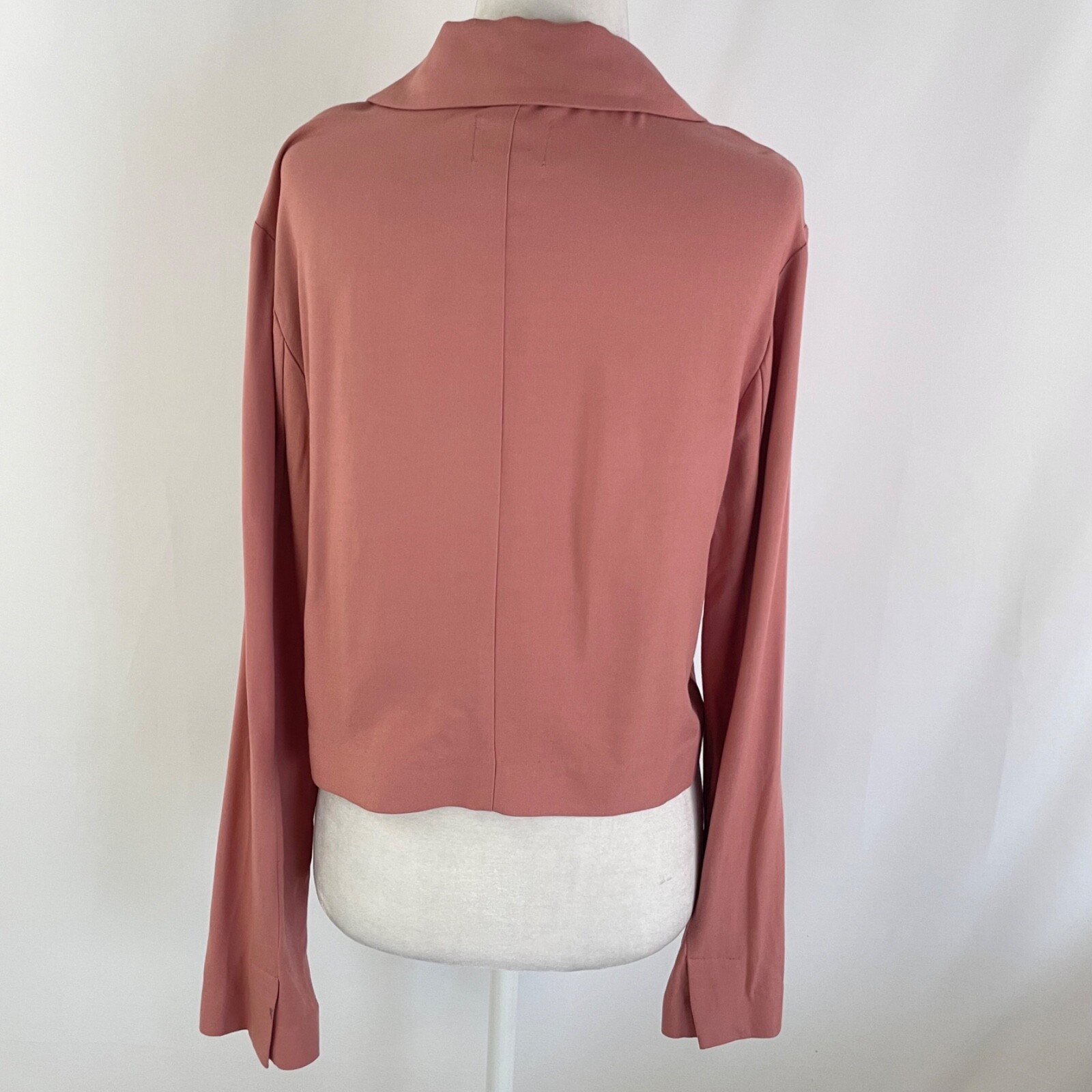 New Melrose and Market Open Front Crop Blazer Cropped Jacket Pink Size Small