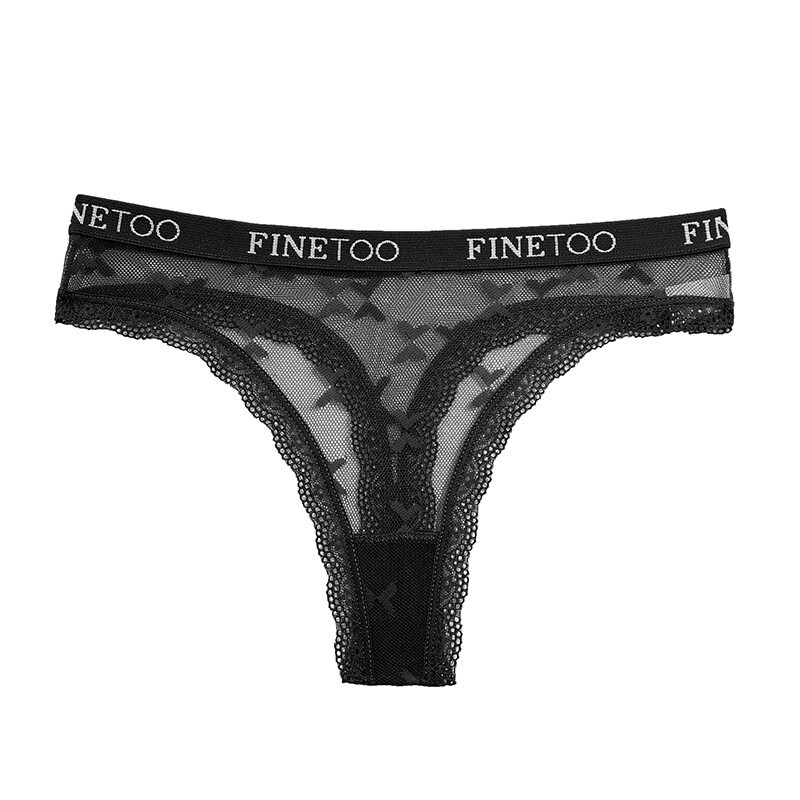 6 Pack Lot Sexy Womens Lace Thong Panties See Through Mesh G string Bikini Brief