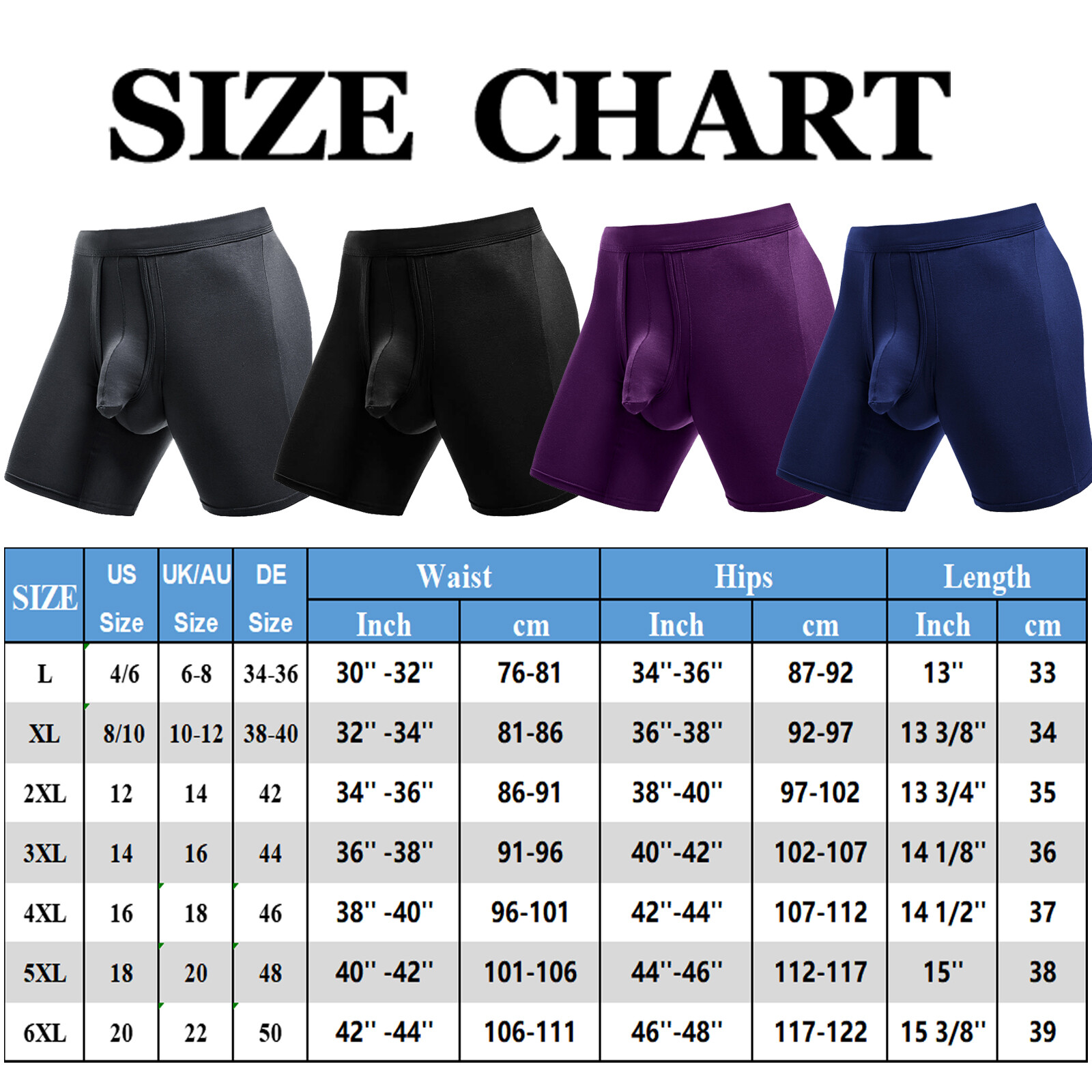 Men’s Underwear Boxer Briefs, Cool Comfort Moisture-wicking Breathable Underwear