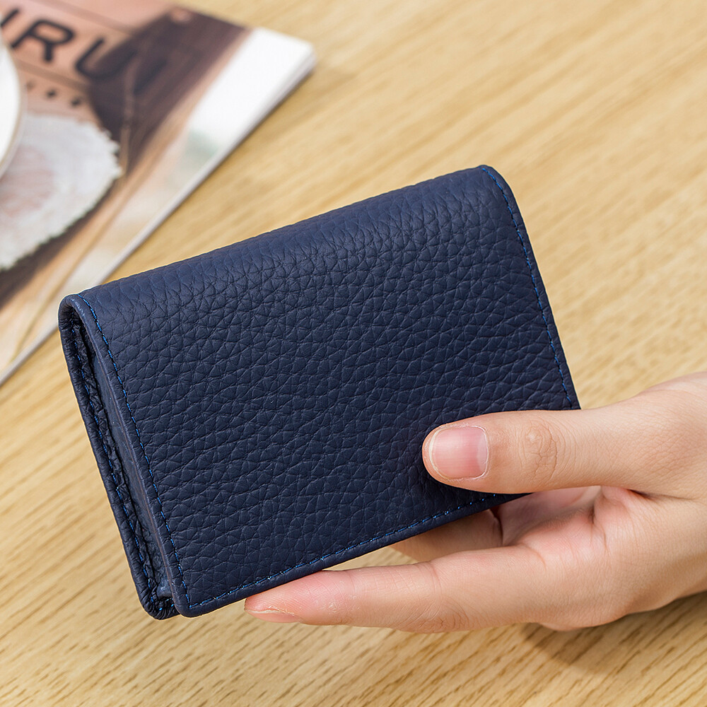 RFID Blocking Women Small Leather Wallet Credit Card Holder Mini Bifold Purse US