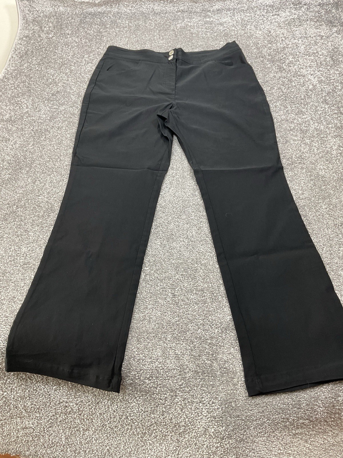 Nanette Lepore Size 14 Very Black Pants Bootcut New W/Tags Nylon,Spandex,Rayon