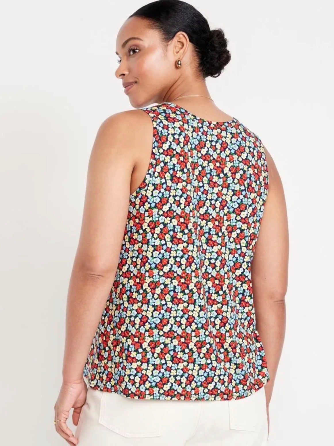 Old Navy Women’s Luxe Sleeveless T-Shirt Tank Top Floral Size XS S M L XL XXL 2X