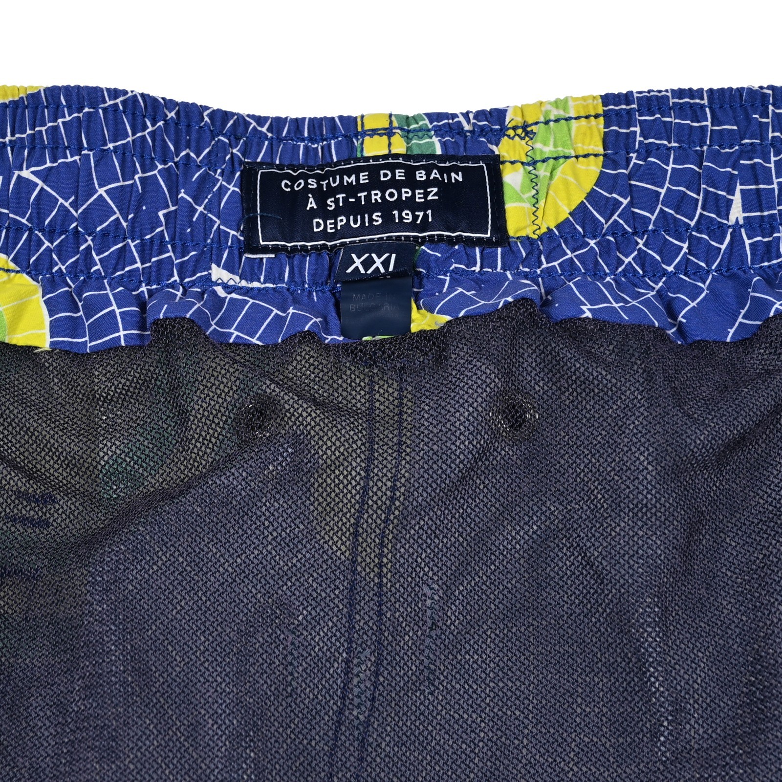 Vilebrequin Moorea Mosaic Sea Turtles Printed Swim Shorts Lined Men’s 2XL Resort