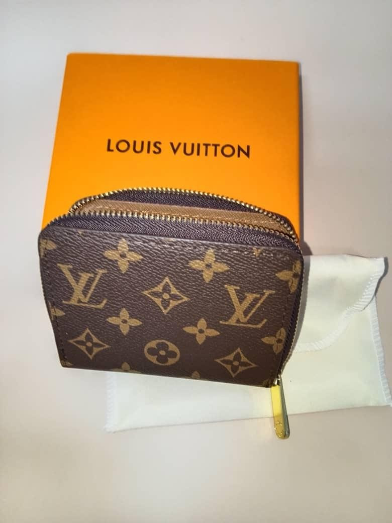 Louis Vuitton Monogram Zippy Zip Around Wallet Coin Purse Brown