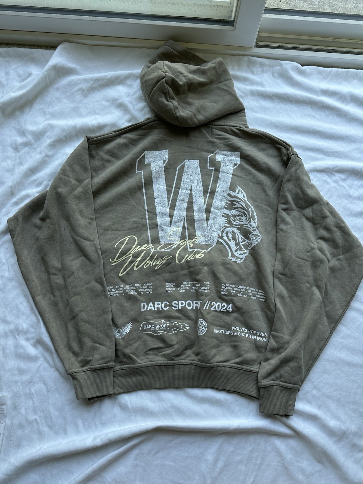 Darc Sport Wolves Club Hoodie Size XL Limited Edition Streetwear Bodybuilding