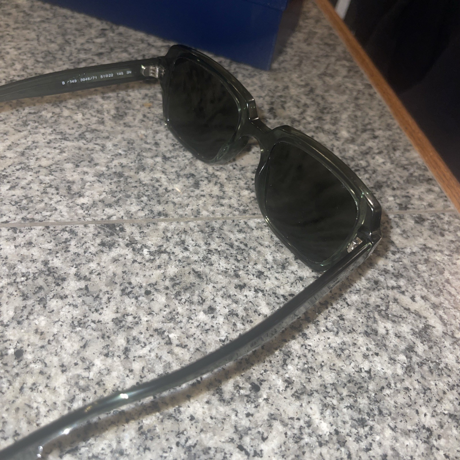 Burberry Eldon BE4349 394671 Sunglasses Men’s Green/Green Rectangle Shape 51mm