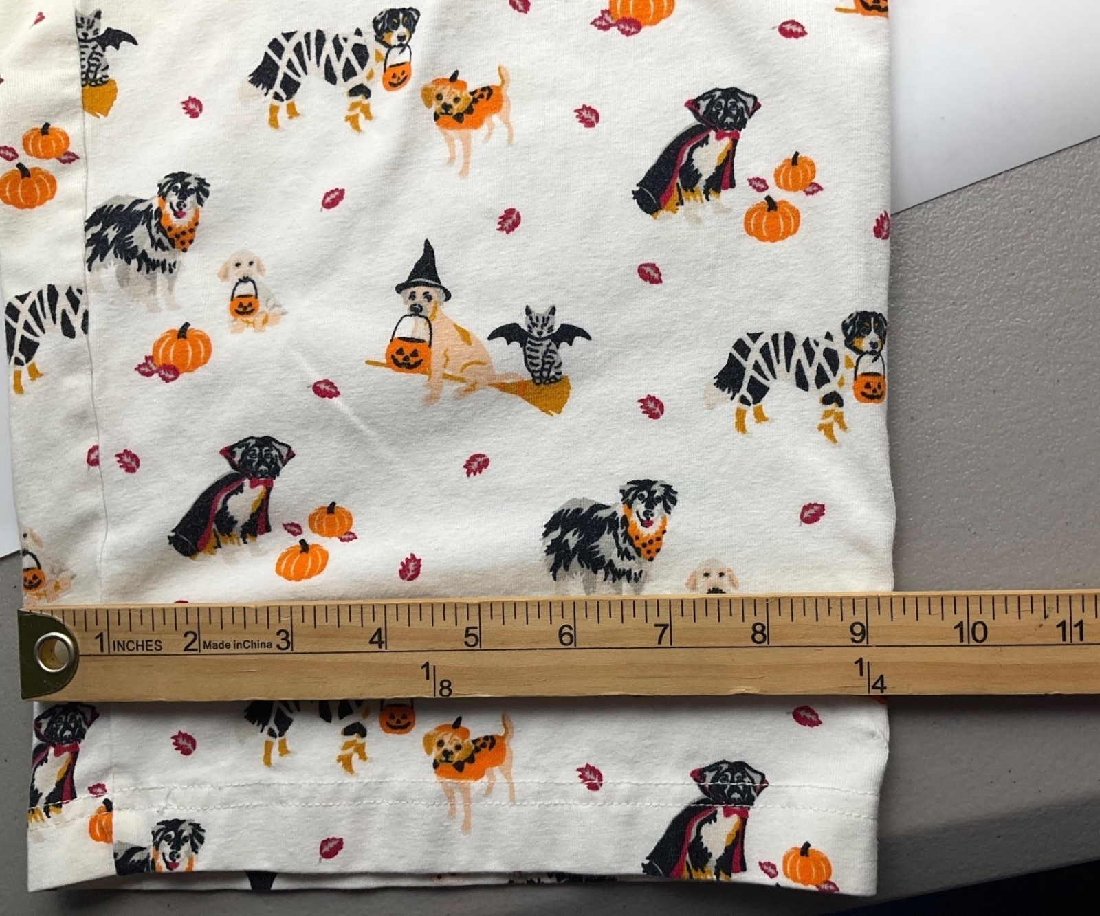 Lands End Large Halloween Novelty All Over Dog Print Pajama Lounge Pants
