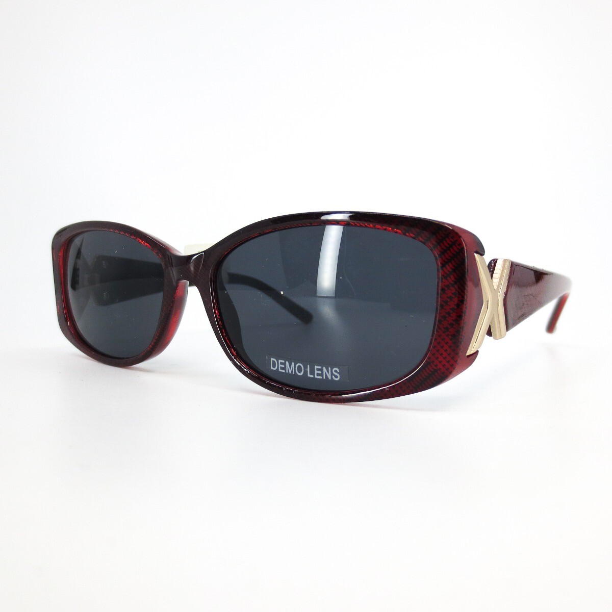 Salsa Sunglasses S716 COL 30 Red Gold Square Frames with Black Lenses 53-16-135