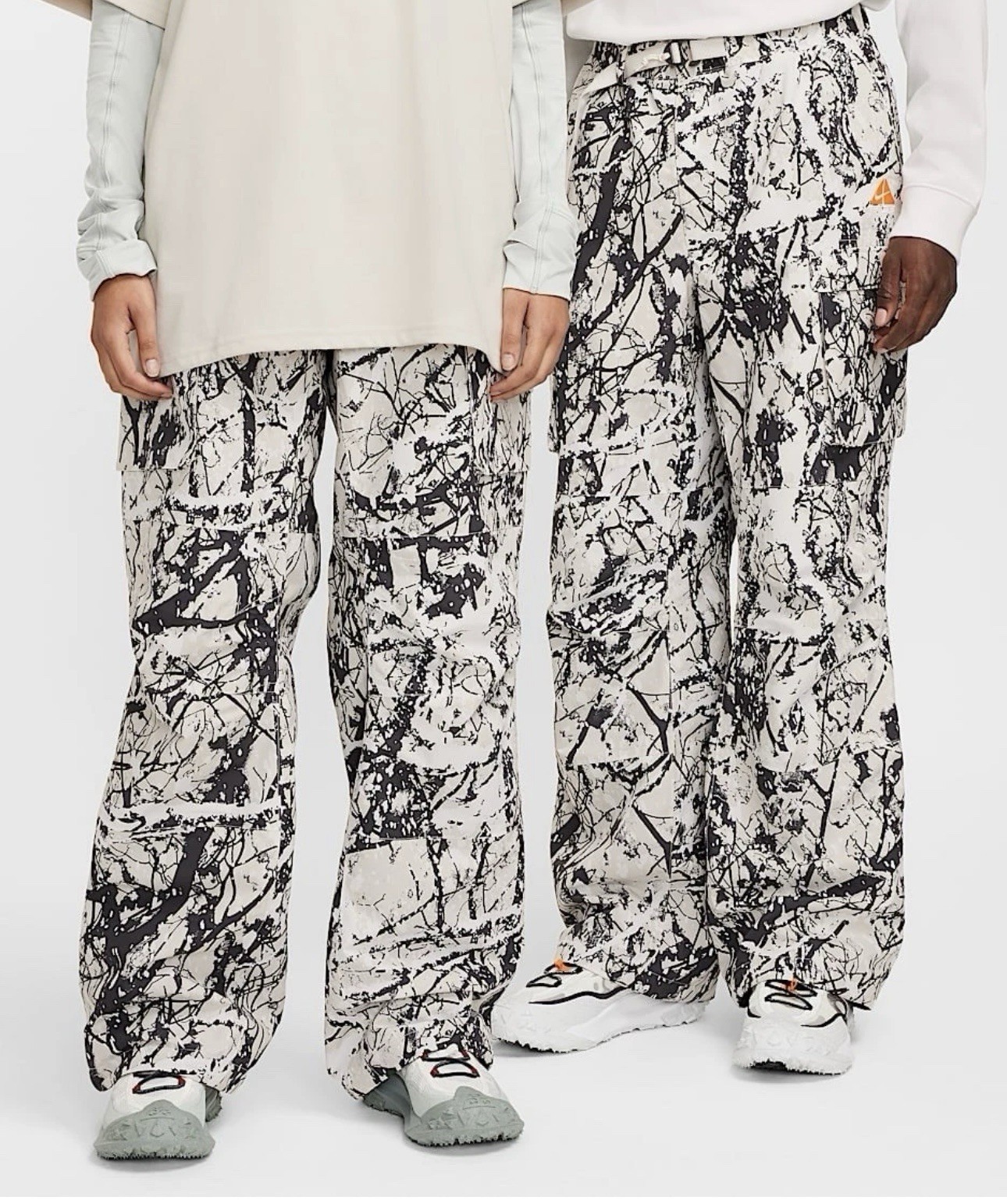 Nike ACG Chena Vortex Storm-Fit Camo White Winter Pants, Size L-Tall FV8840-104