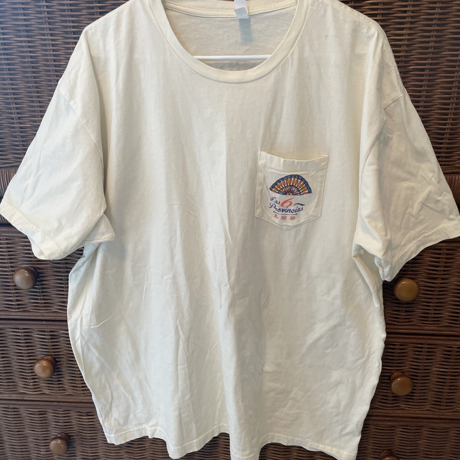‘Espinosa Cigars Presents Las 6 Provincial LHB’ Cream Color T-Shirt Size 3XL