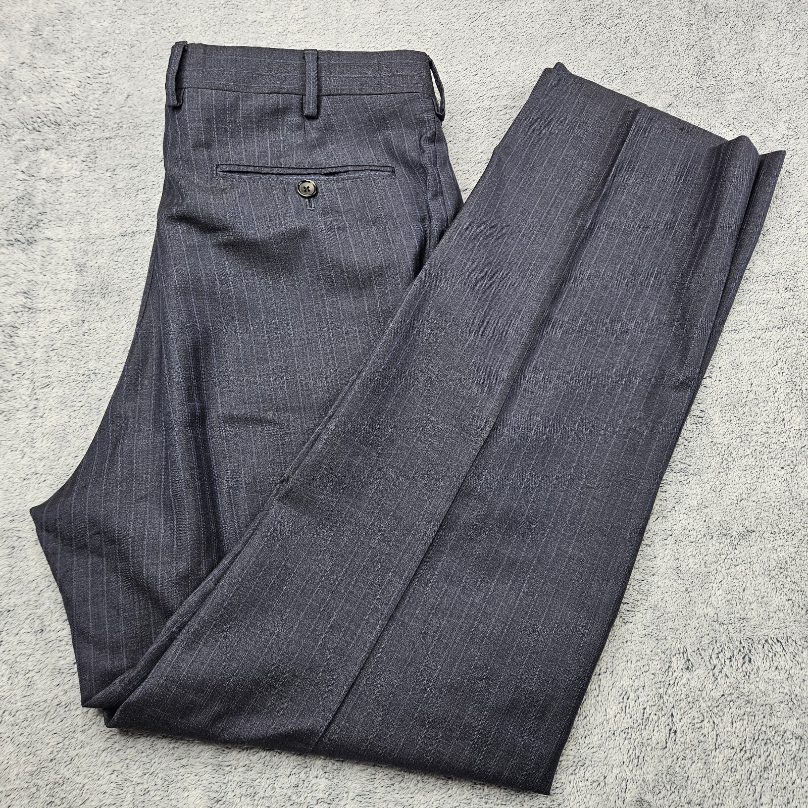 Brooks Brothers Pants 1818 Fitzgerald 35×31 Pinstripe Trousers Made In Italy