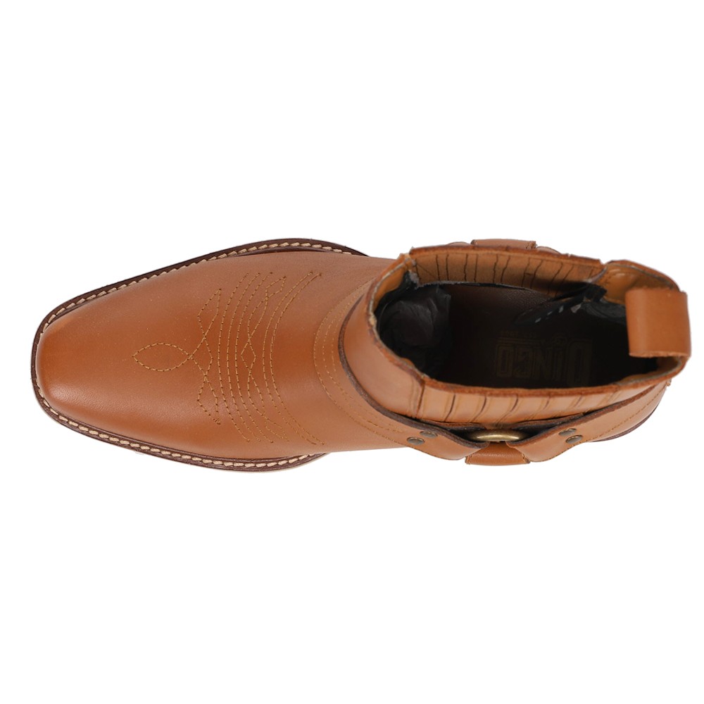 Dingo Black Bart Square Toe Pull On Mens Brown Casual Boots DI282-WHY