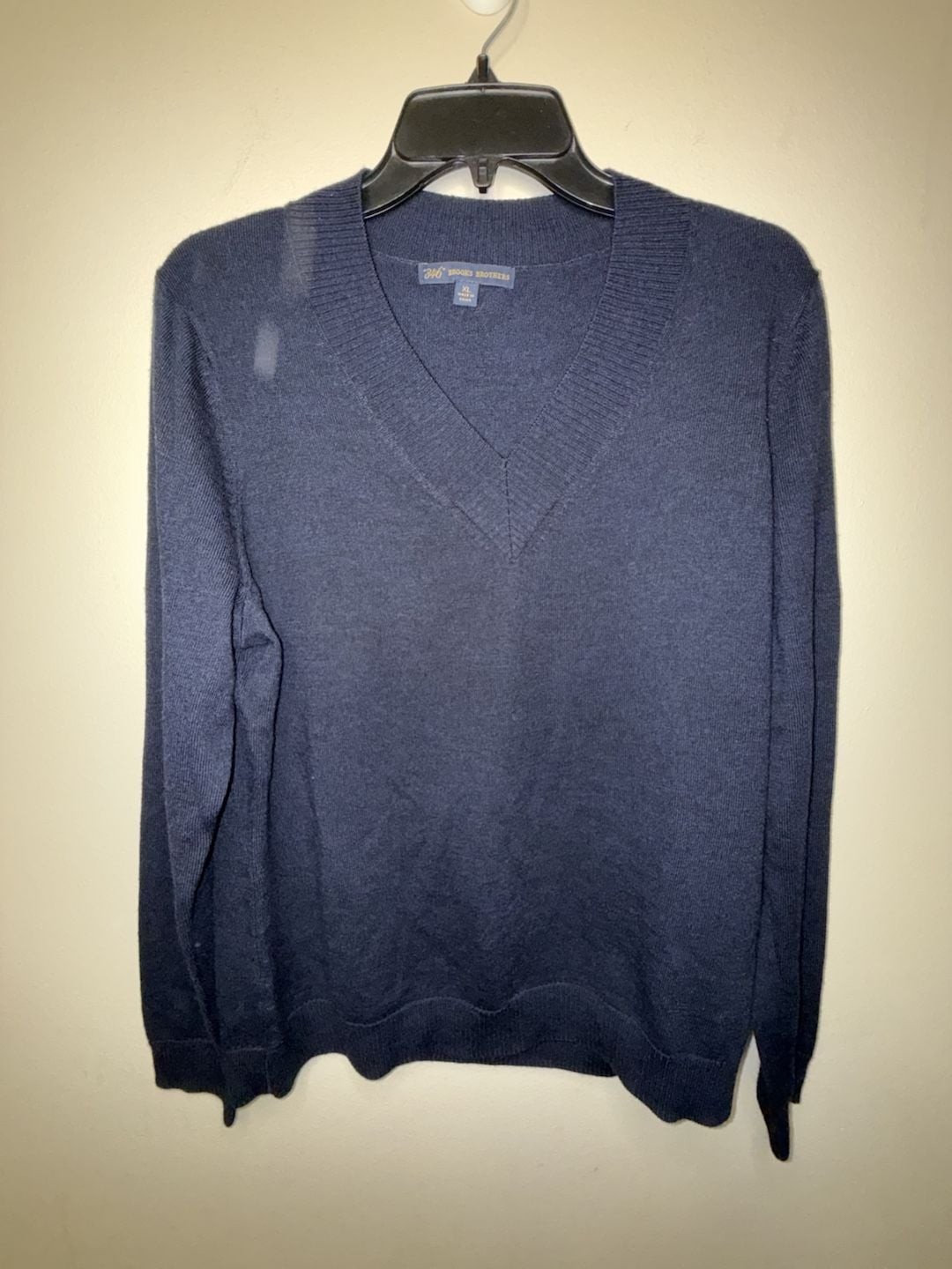 Brooks Brothers 346 100% Merino Wool V-Neck Sweater
