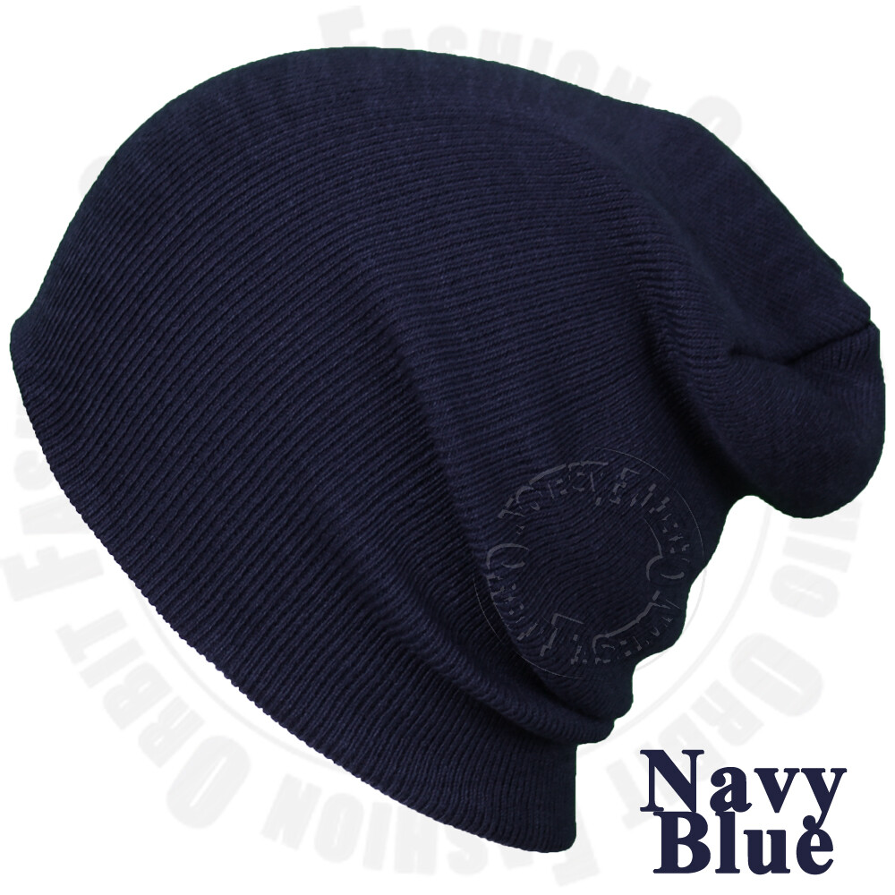 Cuffed Beanie Plain Knit Hat Winter Solid Cap Slouchy Skull Ski Warm Men Woman
