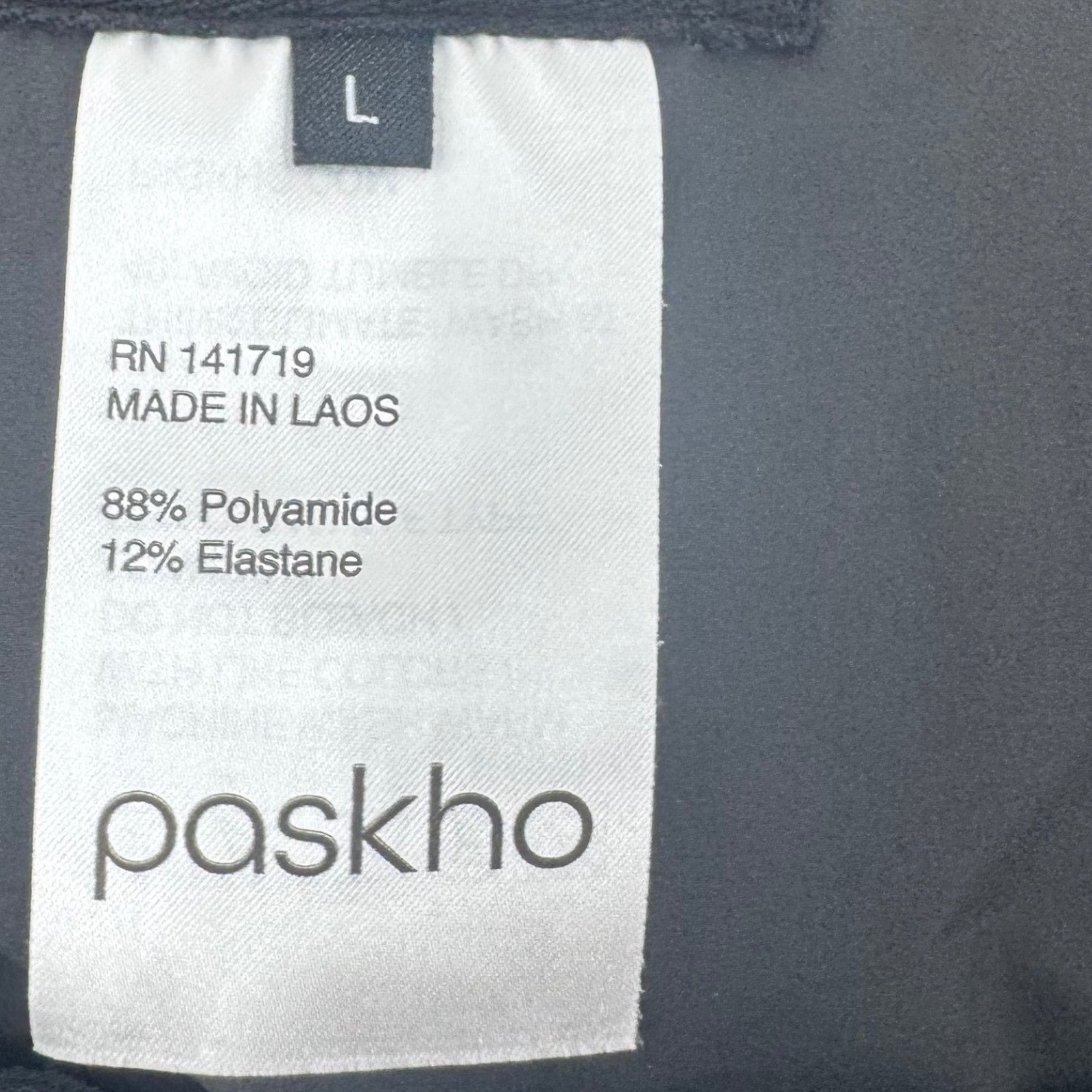Paskho Mens Technical Travel Pants Black Stretch Commuter Trousers Size L