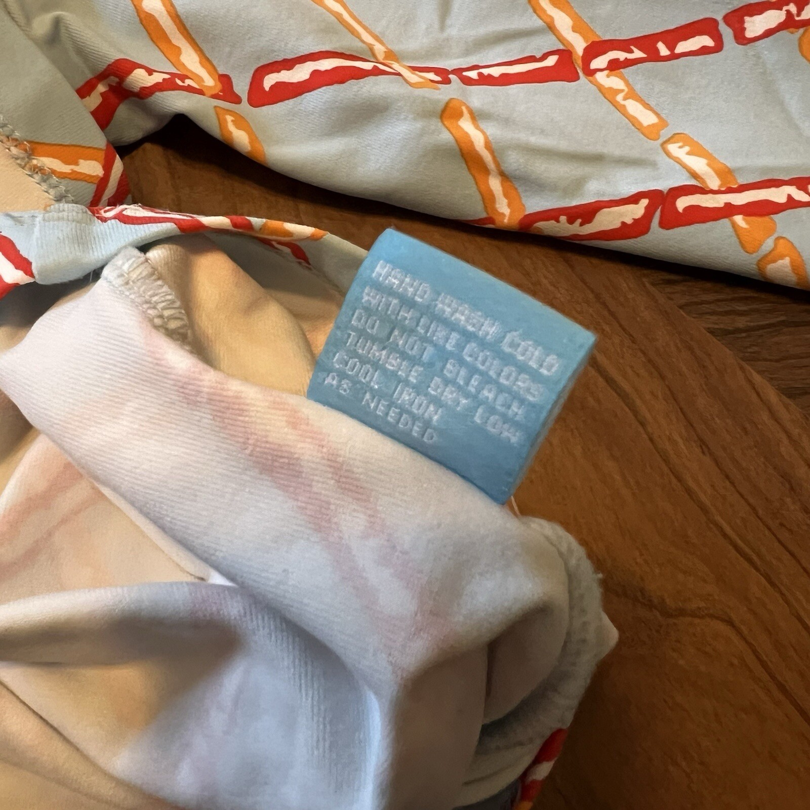 J McLaughlin Catalina Cloth Argyle Sticks Pattern Blue Multicolor Womens S