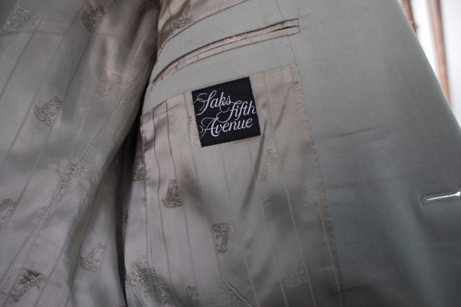 VERSACE COLLECTION Light Gray Wool Viscose 2 Button Vents Men Blazer Size:48