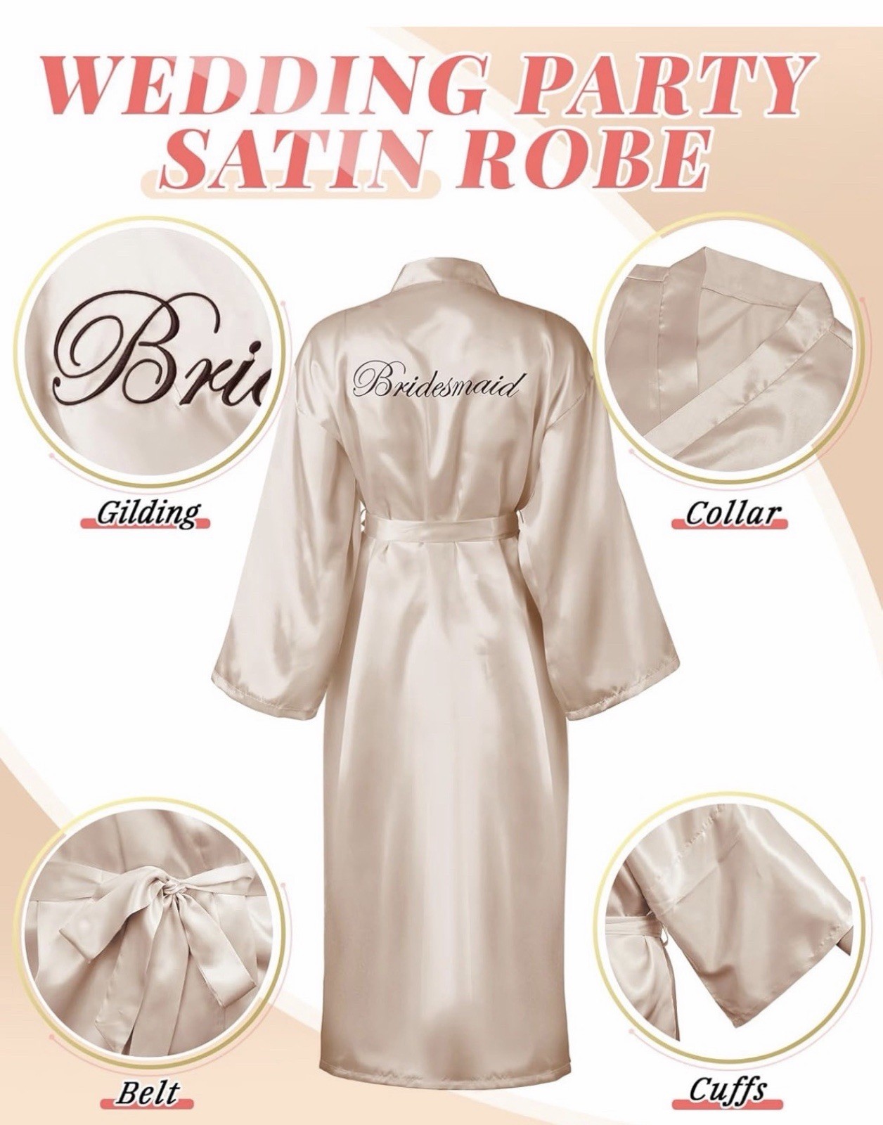 12 Pcs Bridesmaid Kimono Robe sets Bride Silky Wedding Day Bathrobe with Lace