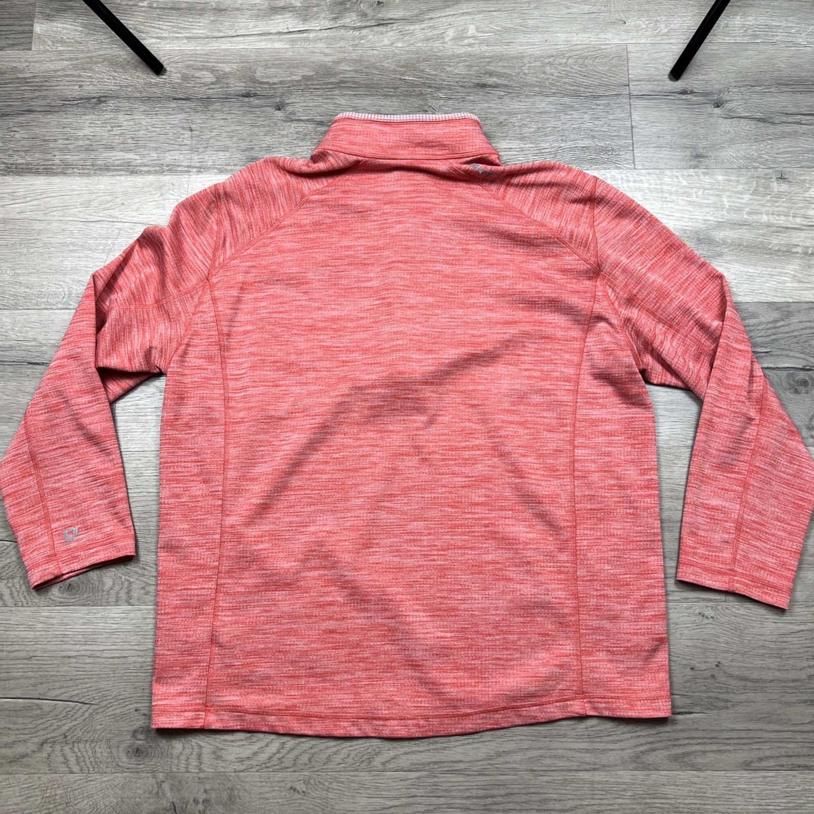 IBKUL 1/4 Zip Pullover Performance Top Heather Coral Size Women’s XL NWOT NEW