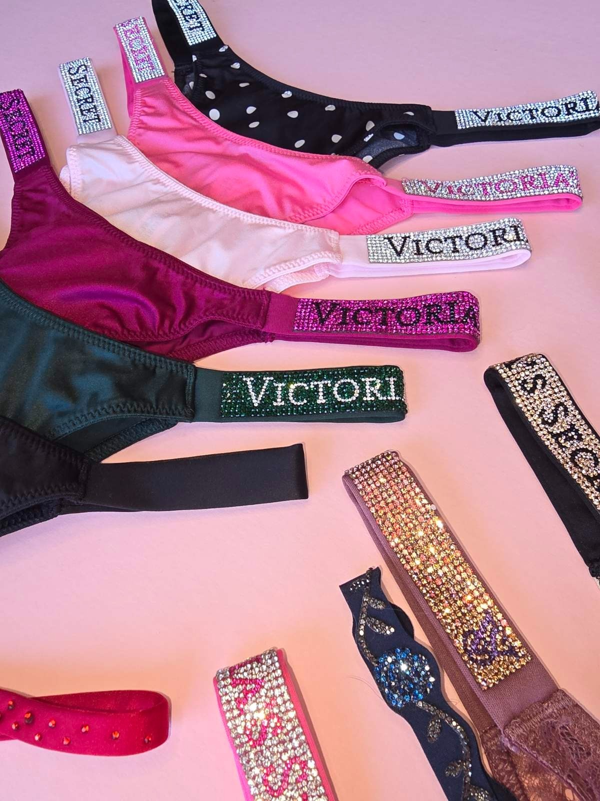 Victoria’s Secret Shine Strap Brazilian Bling Panty Rhinestone All Sizes NWT