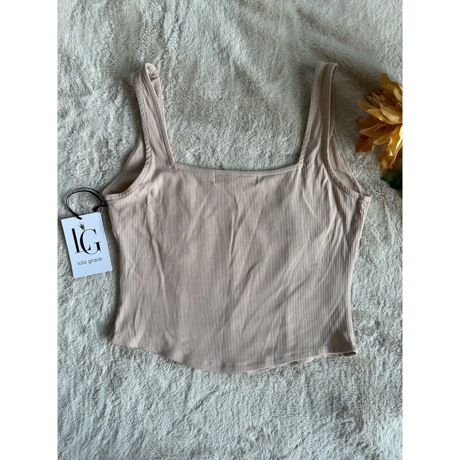 Lola Grace Square Neck Corset Tank Medium