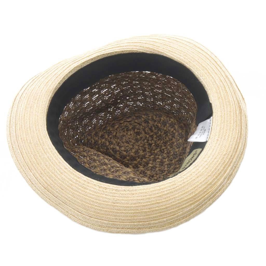 Day Strows Beige Brown Cotton Straw Hat Women 56cm (22in) AB Condition