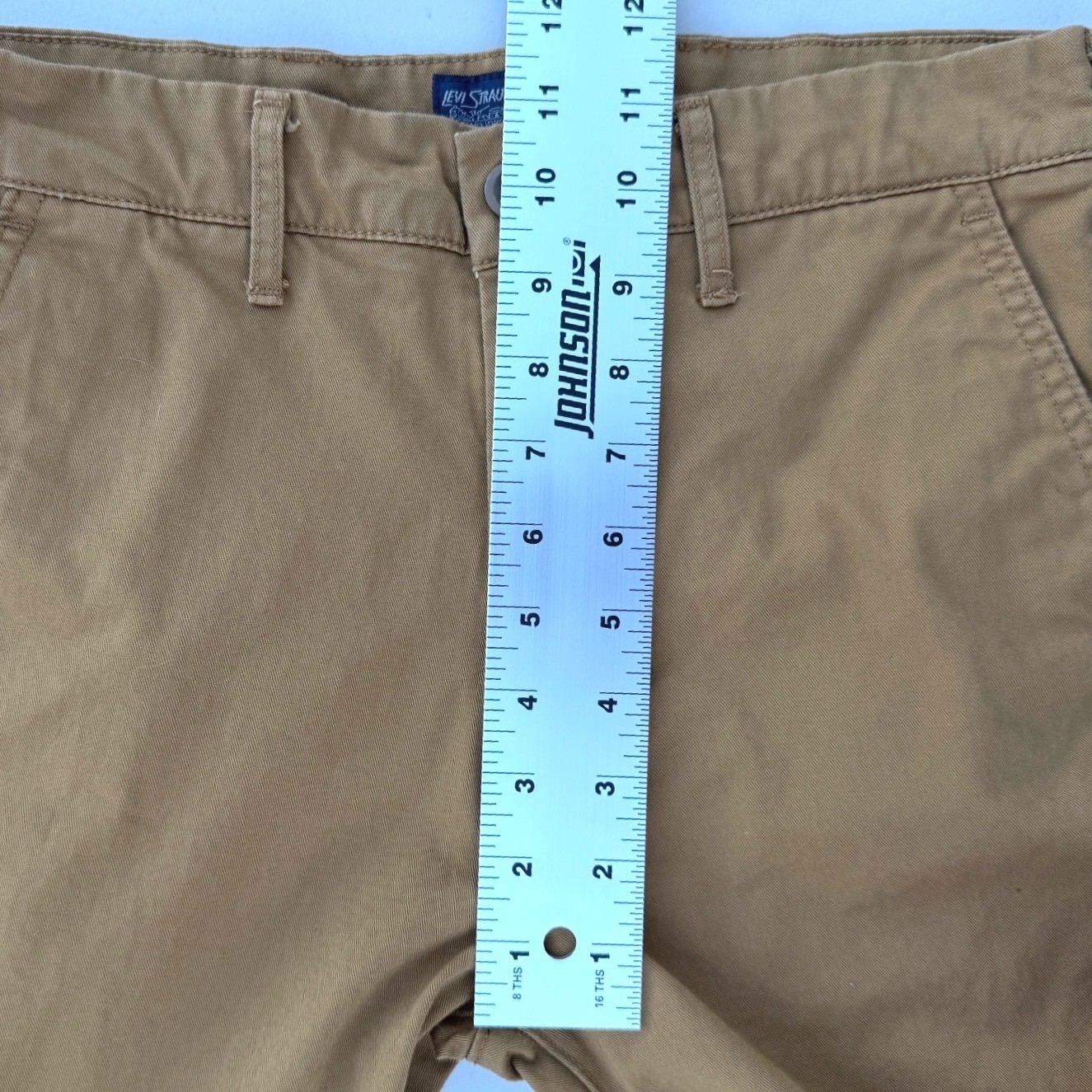 Levi’s Men’s Slim Straight Chino Pants Camel Brown Stretch Casual Khaki 28×32