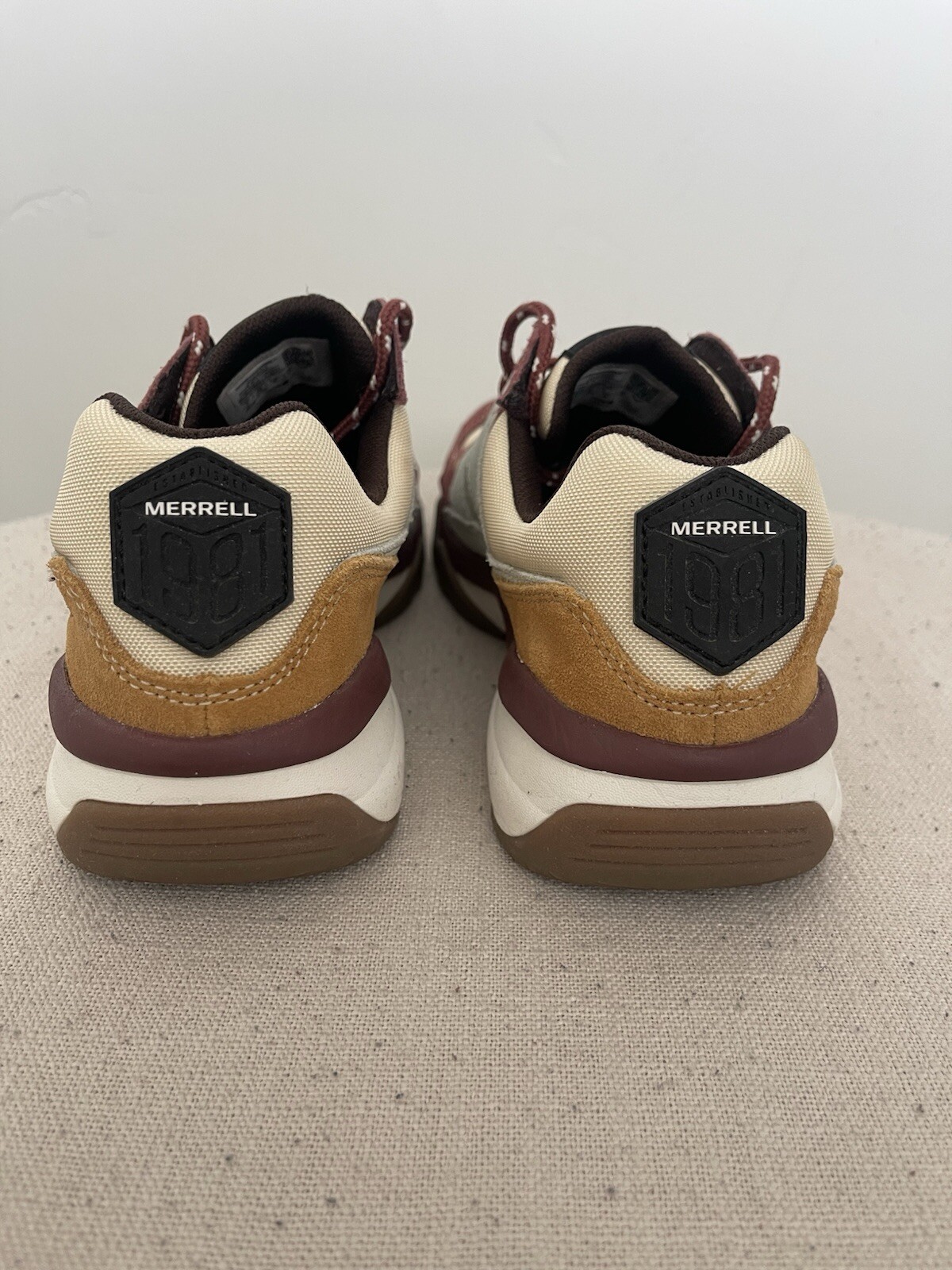 Women’s Merrell 1981 Multi-colored (Burgundy/Grey/Mustard) Walking Shoe Size 6