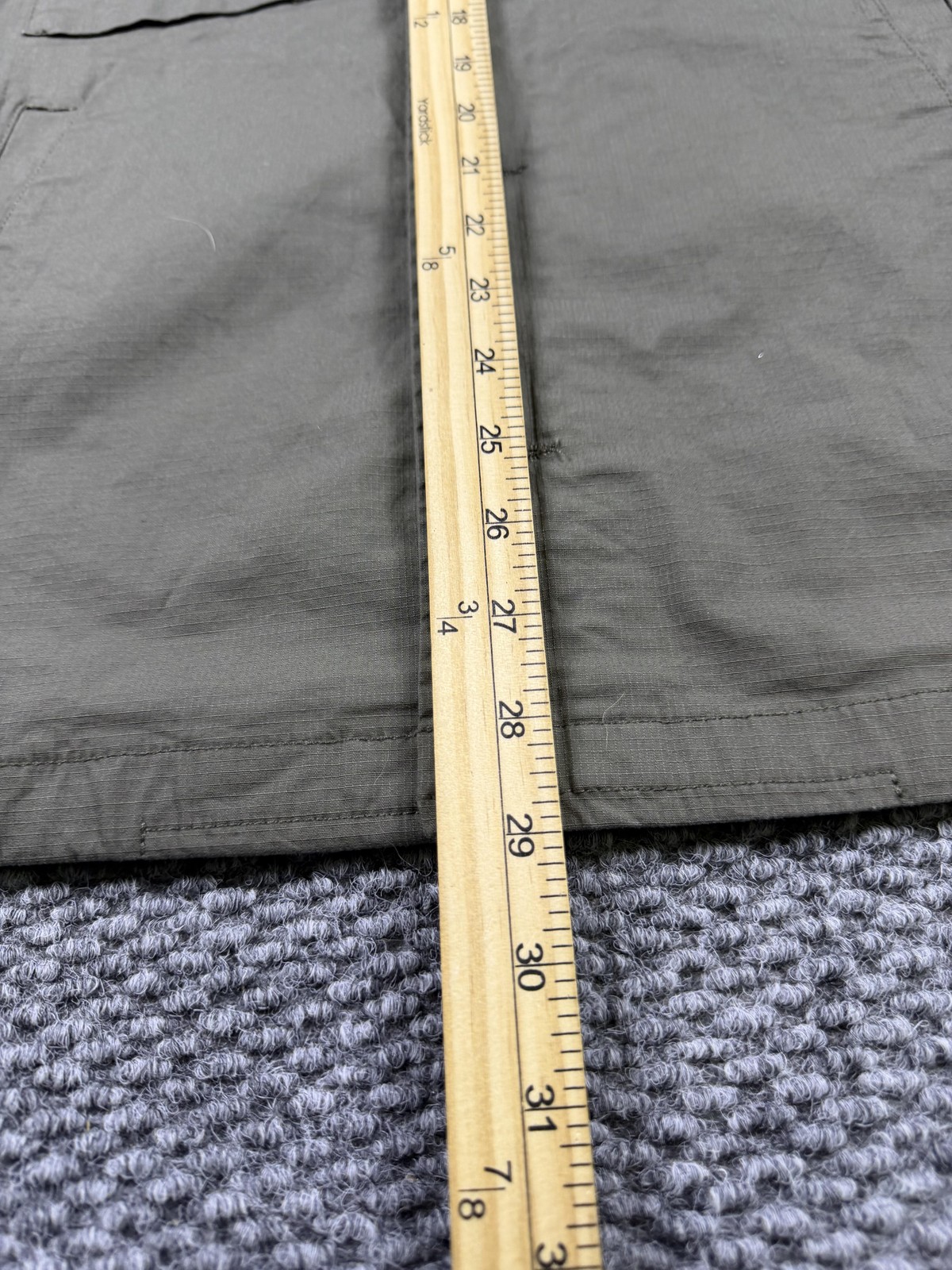 Vuori Jacket Mens Small Green Canvas Military Button Front Lightweight Outdoor