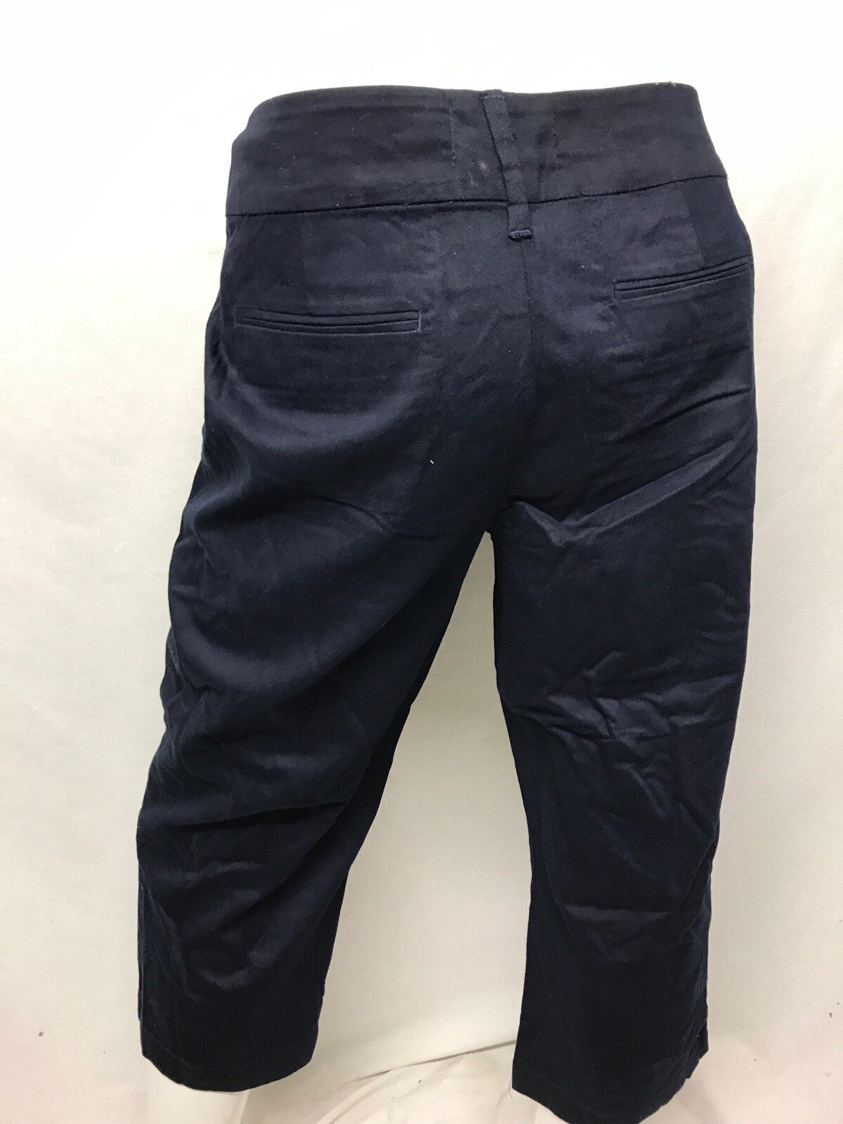 Dean St. Troper France Women’s Capris, Navy Blue Cotton Pants Size Varies New !!