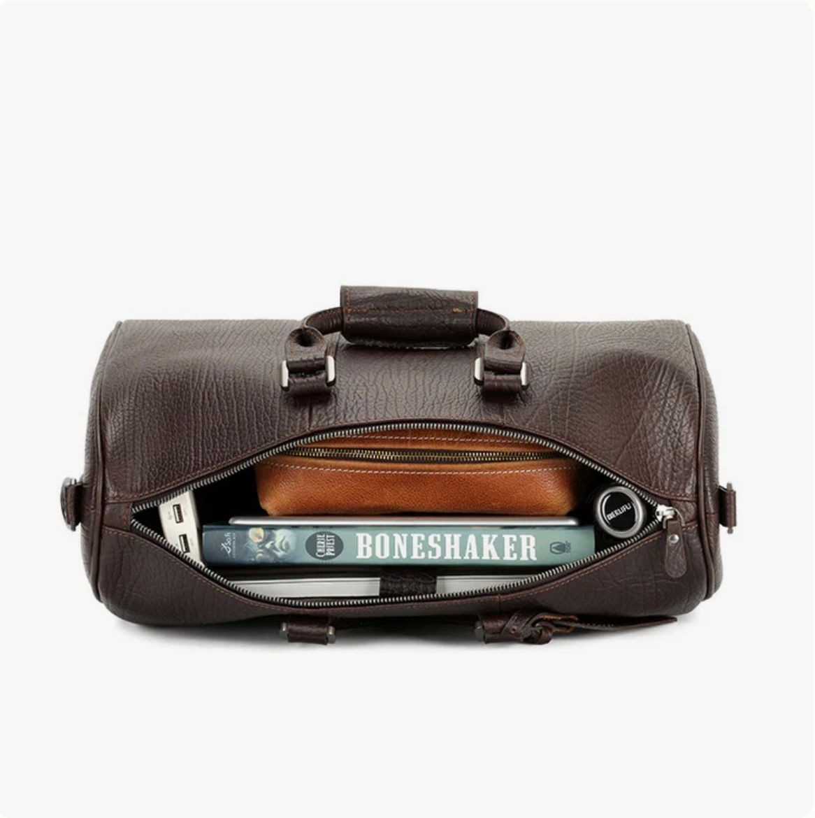 Genuine Leather Duffel Bag Travel Luggage Weekender Overnight Carry On Gym Bag